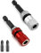 QWORK® 2 Pezzi Portainserti Magnetico da Gambo Esagonale 1/4 per Forare a Profondità Limitata, Include 2 x PH2 Punte per Cartongesso a Secc