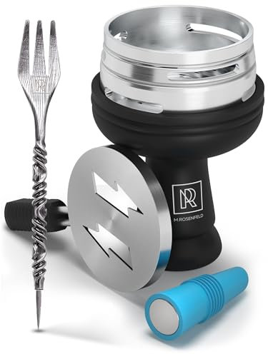 M. ROSENFELD Kit Tête de Shisha Phunnel - Kit Tête de Shisha en silicone avec Smokebox HMD, Plug & Fourche en silicone - Accessoires Tête de Shisha