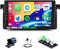 CAMECHO 2G+64G Radio para Coche Android 13 para BMW E46 1999-2005 Carplay y Android Auto Bluetooth Pantalla táctil de 9 Pulgadas WiFi GPS EQ FM/RDS Mirror Link + Cámara Trasera AHD