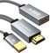SWITCHFLUX Adaptateur HDMI vers Displayport, 4K @ 60 Hz HDMI actif mâle vers DP femelle, câble HDCP 2.2 haute vitesse pour PC, NVIDIA, AMD, NS, PS4/5, Xbox One/Series X (22 cm)