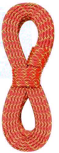 PHRIXUS Accessory Cord 8mm-98ft Prusik Cord Double Braid Pre Cut Static Line Nylon Rope CE/UIAA High Tensile Strength for Tree Climbing, Arborist, Mountaineering, Caving (Orange, 32.0 feet)