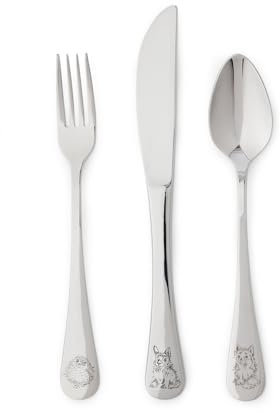 Royal Worcester Wrendale Designs Little Wren Cutlery Set Includes a Knife, Fork and Spoon, WN4394-XG