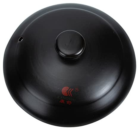 CIYODO Claypot Rice Casserole Lid Multipurpose Stew Pot Lid Reusable Soup Pot Cover Food Stewing Pot Lid Stew Pot Cover Kitchen Gadget Stewing Pot Ceramic Lid Pot Ceramic Cover