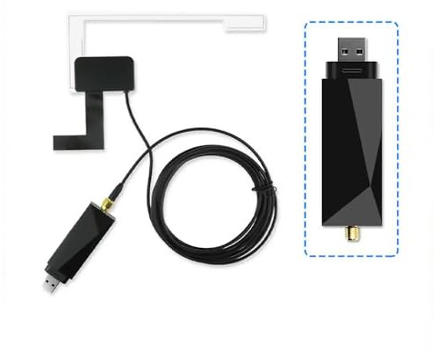 jojono DAB+Antenne mit USB Adapter Auto Digital Radio Tuner Empfänger DAB +Adapter für Android Multimedia Autoradio Stereo
