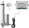 DCHOUSE DC 12V Motor Linearaktuator mit 12V DC Linearaktuator Controller Fernbedienungs,1000N 100mm Hub max Linearantrieb, für Elektrische Türöffner