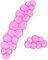 Clear Gel Wrist Rest for Keyboard and Mouse, Pink Cloud Keyboard Wrist Rest Set, Cute Ergonomic Silicone Wrist Rest for Keyboard 60%/68%/75%(Pink, Short+Long)
