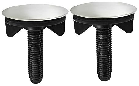 SHINEOFI 2piezas Tapas Para Orificios De Fregadero De Cocina Pzs Cubiertas Decorativas De Acero Inoxidable Tapones De Drenaje Reemplazables Accesorios Para Lavabos y Encimeras Prevención