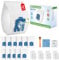12 Pack GN 3D Dust Bags Replacement for Miele Hoover Bags-Fits Classic C1 Complete C2 Complete C3 S2 S5 S8 S400 Series Vacuum Cleaners with 4 Motor & 4 Exhaust Filters + 1 Microfibre cloth