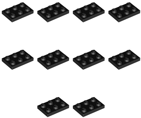 LEGO Brick Plate 2 x 3, Part 3021 (Black, 50, Bricks)