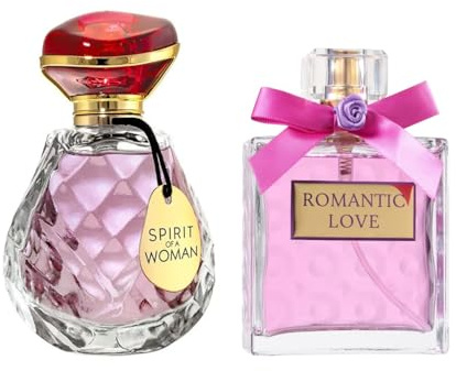 PARIS ELYSEES PARFUMS - Duftset SPIRIT OF A WOMAN x ROMANTIC LOVE - Eau de Parfum Damen 100 ml - Blumig & Chypre
