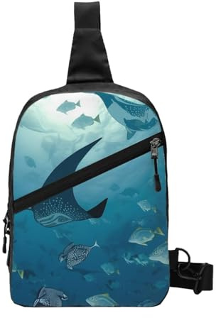 ULKMFFCF Sling Bag Turnbeutel für Herren und Damen, faltbar, für Sport, Schultertasche, Brusttasche zum Laufen, Wandern, Radfahren, Reisen, Arbeit