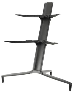 ECUTEE 2 Tiers Keyboard Stand For Digital Pianos Adjustable Height, Electronic Keyboard Aircraft Stand Rack, Aluminum Alloy 100CM Height