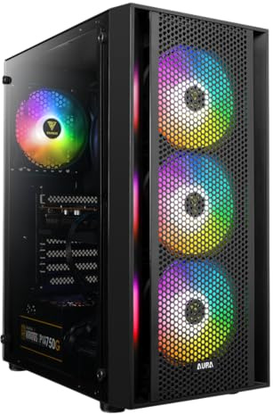 BitBull PC Gamer RGB AMD Ryzen 5 5500 6 cœurs – GeForce RTX 3050 6 Go – 16 Go RAM – SSD 500 Go – WiFi/Bluetooth – Windows 11 Pro – Aura GC2