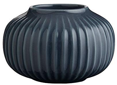 Kähler Teelichthalter Ø10 cm Hammershøi dänisches Design Handarbeit, grau