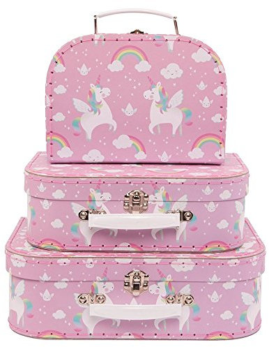 Sass Belle - Valise, Trolley - Set de 3 valisettes Licorne