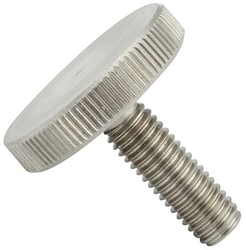Rändelschraube (niedrige Form) - M5x16 - (1 Stück) - DIN 653 - aus rostfreiem Edelstahl A1 VA -Niro - SC653 | SC-Normteile®