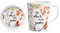 Maxwell & Williams DX0318 Royal Botanic Garden Becher mit Untersetzer Rather Be, aus Bone China Porzellan, Mehrfarbig, 400 ml, in Geschenkbox