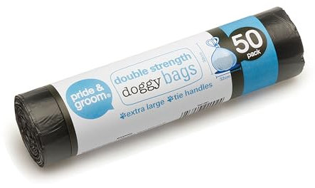 Pride & Groom Hundekotbeutel, extra groß, doppelt stark, 50 Stück