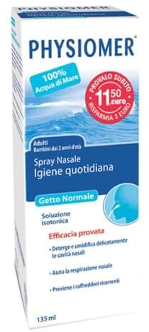PHYSIOMER Spray Nasale Soluzione Isotonica Igiene Quotidiana 135 ml PROMO