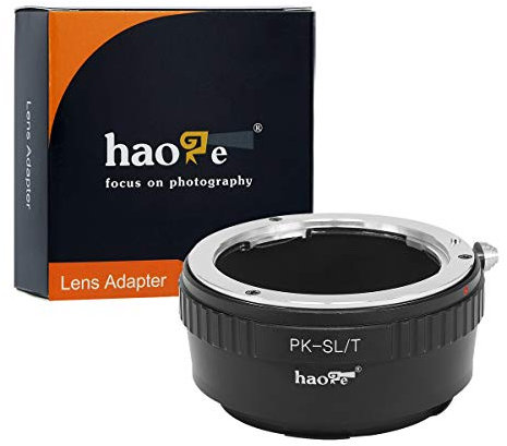 Haoge Manueller Objektivadapter für Pentax K PK Objektiv an Leica L Mount Kamera wie T, Typ 701, Typ701, TL, TL2, CL (2017), SL, Typ 601, Typ601, Panasonic S1/S1R