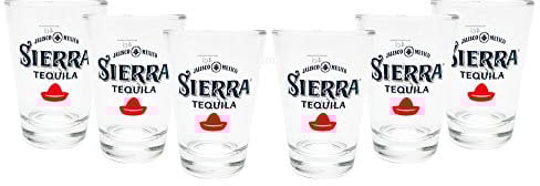 Sierra Tequila Shotglas Shotgläser Glas Gläser 2 und 4cl geeicht - 6er Set