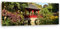 Feeby Image Panneau Déco Jardin Tableau décoration Japonais vert 140x45 cm