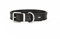 EzyDog Oxford Hundehalsband Leder- Premium Lederhalsband - Hunde Halsband für Kleine und Große Hunde, Naturleder, Verstellbares, Gepolstertes (M, Schwarz)