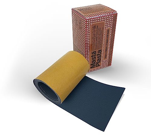 MastaPlasta Original Leather Repair Patches - Navy 150cm x 10cm (60 x 4 in). Your Quick and Easy All-in-One Upholstery-Quality Leather Repair Kit for Sofas, Car Seats, Bags & DIY