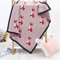 Surwin Strickdecke Babydecke Kuscheldecke Baumwolle, Mädchen und Jungen Babys Gestrickt Kinderdecke Freien Krabbeldecke Perfekt für Kinderwagen Babybett (80x100cm,Rosa Fuchs)