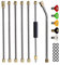 NUZAMAS Pressure Washer Extension Wand Set 4000PSI 1/4 Inch Quick Connect Replacement Wand with 5PCS Nozzle Tips(0、15、25、40、65°), O-Ring, 7PCS Extension lances