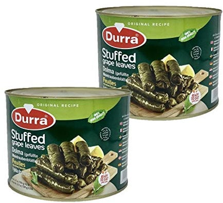 Lot 2x Feuilles de vigne farcies au riz / Dolma - Durra - 1,9kg