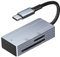 IVSHOWCO Micro SD Lecteur de Carte SD, USB C à Adaptateur de Lecteur de Carte TF Mémoire pour MacBook Pro/iPad Pro/Surface, Samsung S20 et Plus, Plug and Play Coquille d'aluminium.