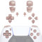 eXtremeRate Replacement D-pad R1 L1 R2 L2 Triggers Share Options Face Buttons, Metallic Rose Gold Full Set Buttons Compatible with ps5 Controller BDM-030 - Controller NOT Included