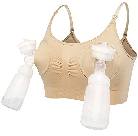 Frauen Hände frei Milchpumpe Stillpumpe Pumpen Umstands-Still-BH(Farbe XL