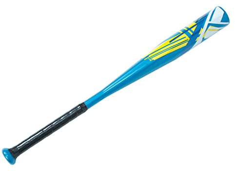 Jadekylin Batte de baseball Tball en aluminium pour jeunes – 6,3 cm (63,5 cm, 425,2 g, bleu/jaune)