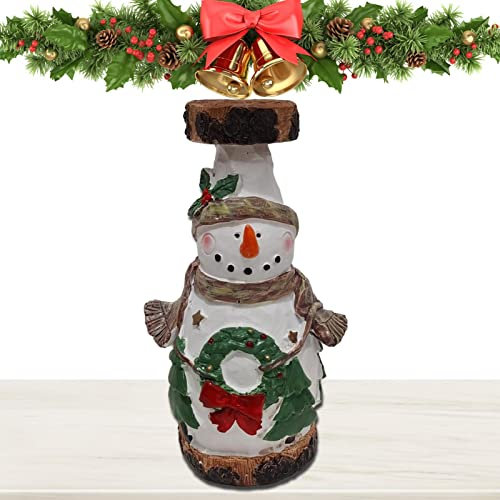 Weihnachtskerzenhalter | Weihnachtsdekoration Kerzenhalter für Stumpenkerzen - Schneemann Weihnachtsmann Design Kerzenhalter für Tischdekoration, Weihnachtsdekoration Innendekoration