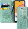 IMEIKONST Hülle Kompatibel mit Nokia G11 Plus, Handyhülle Tasche Premium Leder Flip Wallet Case Standfunktion Kartenfächern Magnetic Closure für Nokia G11 Plus. Green Cat Dog SD