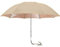 cosedacasa Ombrellone per Sdraio Sedia da Mare Spiaggia Giardino Piscina Pieghevole 120 cm Parasole con Pinza inclinazione Regolabile-Beige
