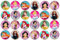 48 Edible Princess 3cm Mini Discs Edible Wafer Paper Disc Cupcake Toppers (NOT PRE Cut)