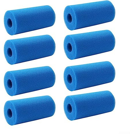 ZYNCUE Lot de 8 filtres en mousse bleue pour piscine Intex Type B