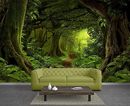 Papier Peint Panoramique Forêt Originale Papier Peint Intissé 3D Tapisserie Poster Decoration Murale Chambre Salon