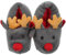 ERINGOGO Winter Hausschuhe Weihnachten Rentier Hausschuhe: 1 Paar Fuzzy Plüsch Warme Pelzigen Elk Hausschuhe für Frauen Mädchen Niedlichen Tierpantoffeln Winterschuhe Geschenk,40/41EU