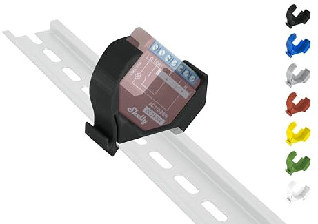 Hutschienenhalter/Adapter Mini für Shelly Plus/Gen3 DIN Rail bracket (35mm) (Schwarz (Prime))