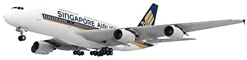 WANSUPYIN 2023 Papier A380 Singapore Airlines Modell Flugzeug Modell 1:120 Modell Simulation Wissenschaft Ausstellung Modell (Unmontierter Kit) Display Modell