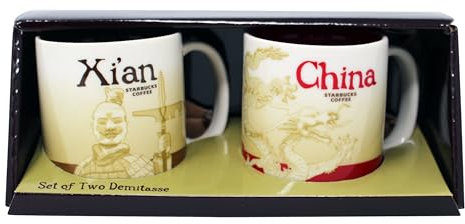 Starbucks Global Icon Series Xi'An and China Demitasse Mugs 88 ml (lot de 2)