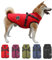 V.PET.B.R Hunde-Wintermantel, warme Hundejacke, gepolsterte Fleece-Hundeweste mit integriertem Geschirr, wasserdicht, winddicht, reflektierend, gemütlich, verstellbar, mit Reißverschluss für kleine