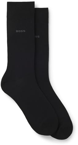 BOSS Herren 2P RS Uni CC Zweierpack Business-Socken aus kompakter, softer Baumwolle