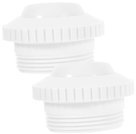 Mipcase 2pcs Pool Massage Security + Security+ Efuy Security Saftey Swimming Pool Stream Return Jet Fitting Spa Jet Tub Inflatable Pool Component Eyeball Accessories Plastic White