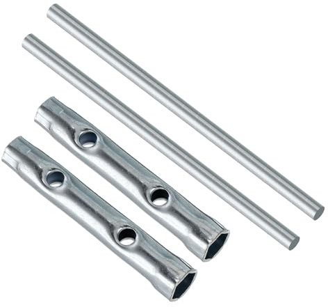 CoCud Double Ended Motorcycle Ignition Spark Plug Spanner, 8-10mm, Deep Reach Wrench Socket with Bar - (Applications: for Automobile), 2pieces