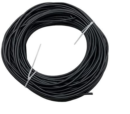 Cavo di protezione Cavo resistente al calore Cavo elettrico in silicone morbido da 8 AWG a 30 AWG CoG Colore nero per cavo di terra RC fai-da-te (dimensioni: 3 metri, colore: 8 AWG-8,29 mm2)